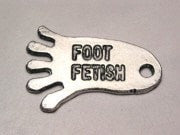Foot Fetish Genuine American Pewter Charm