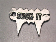 Suck It Fangs Genuine American Pewter Charm