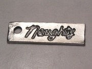 Naughty Tab Genuine American Pewter Charm