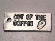 Out Of The Coffin Genuine American Pewter Charm