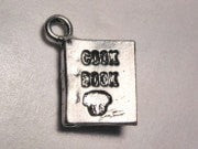 Cook Book Genuine American Pewter Charm