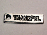 Thankful Genuine American Pewter Charm