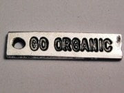 Go Organic Genuine American Pewter Charm