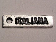 Italiana Genuine American Pewter Charm