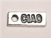 Ciao Genuine American Pewter Charm
