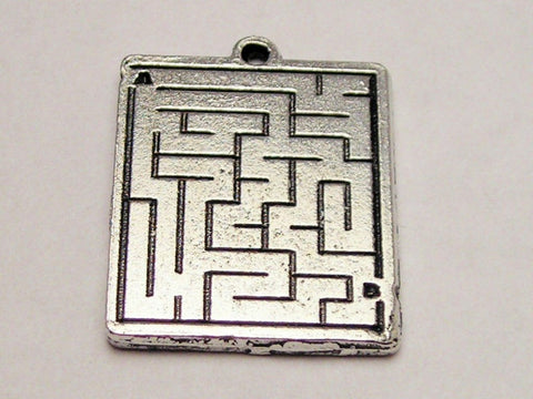 Maze Genuine American Pewter Charm