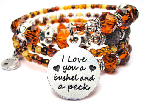 I Love You A Bushel And A Peck Multi Wrap Bracelet