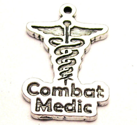 Combat Medic Genuine American Pewter Charm