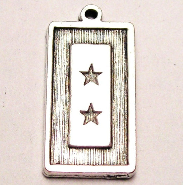 Double Star Blue Star Mother Military Flag Genuine American Pewter Charm