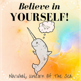Believe In Yourself, Narwhal Believes It's A Unicorn 550 Military Spec Paracord Bracelet
