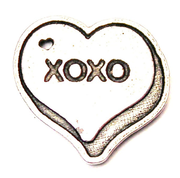 Xoxo Heart Genuine American Pewter Charm