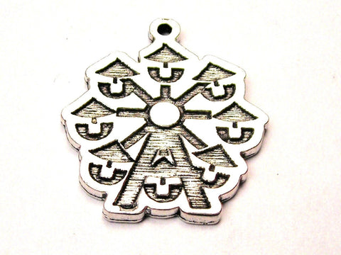 Ferris Wheel Genuine American Pewter Charm