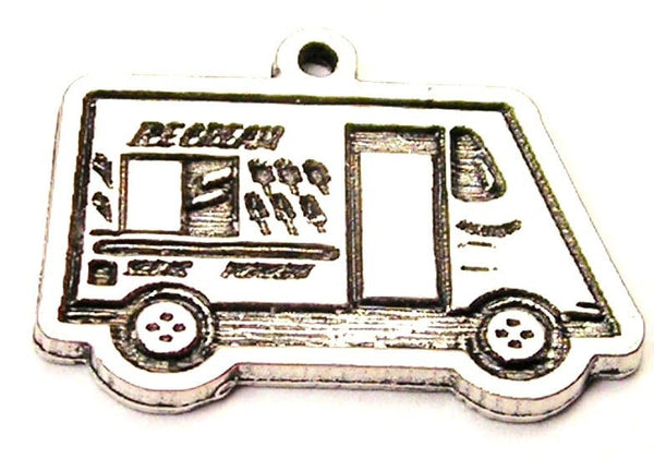 Ice Cream Truck Genuine American Pewter Charm