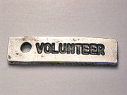 Volunteer Genuine American Pewter Charm