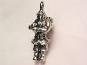 Santa With Toys Pendant Genuine American Pewter Charm