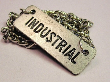 Industrial Statement Platform Necklace