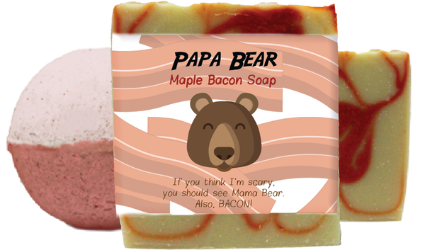 Papa Bear Maple Bacon Scented Bath Gift Set