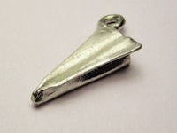 Paper Airplane Genuine American Pewter Charm