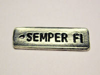 Semper Fi Genuine American Pewter Charm