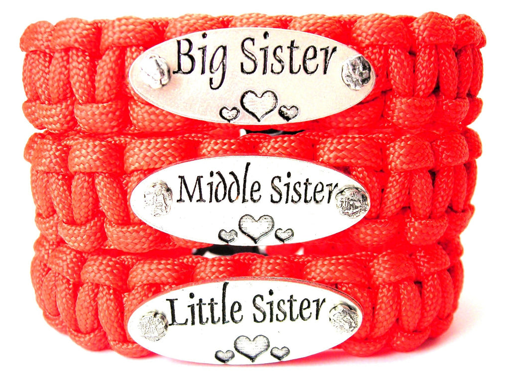 Zuo Bao Big Sister Middle Sister Little Sister Hair Tie Bracelet Nature  Pink Pearl Bracelet Set(Silver-2 Pcs) - Walmart.com