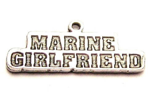 Marine Girlfriend Genuine American Pewter Charm