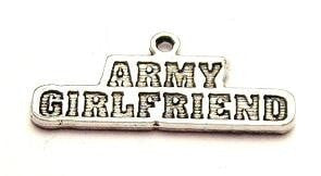 Army Girlfriend Genuine American Pewter Charm