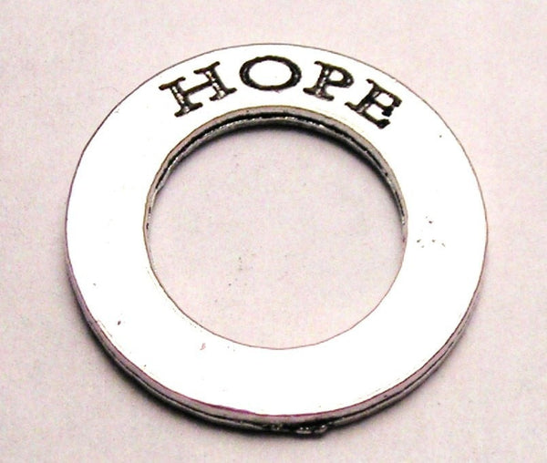 Hope Affirmation Ring Genuine American Pewter Charm