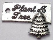 Plant A Tree Genuine American Pewter Charm