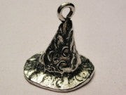 Large Wizard Hat Genuine American Pewter Charm