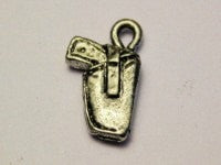 Gun In Holster Genuine American Pewter Charm