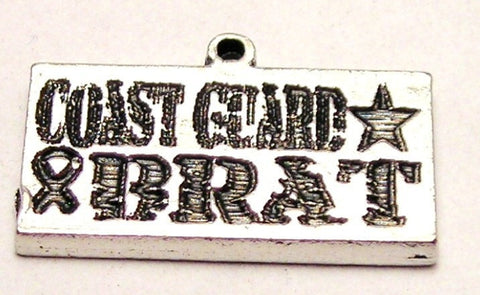 Coast Guard Brat Genuine American Pewter Charm