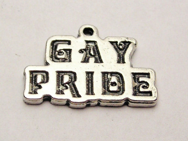 Gay Pride Genuine American Pewter Charm