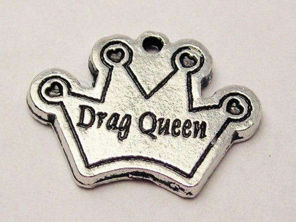 Drag Queen Crown Genuine American Pewter Charm
