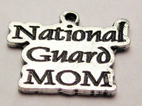 National Guard Mom Genuine American Pewter Charm