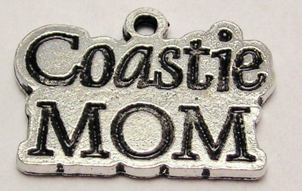 Coastie Mom Genuine American Pewter Charm