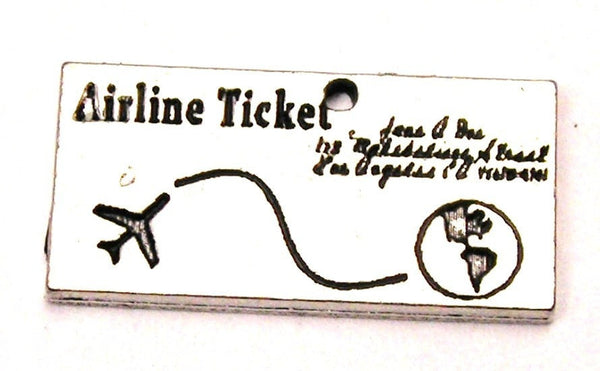 Airline Ticket Genuine American Pewter Charm