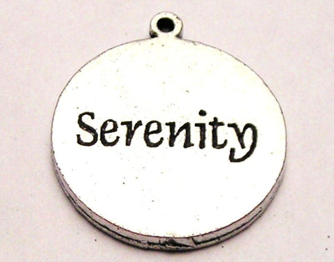 Serenity Circle Genuine American Pewter Charm