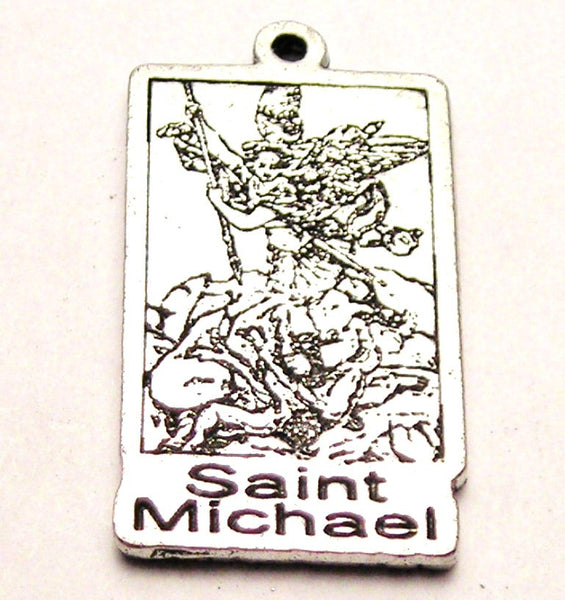 St. Michael Patron Saint Of Soldiers Genuine American Pewter Charm