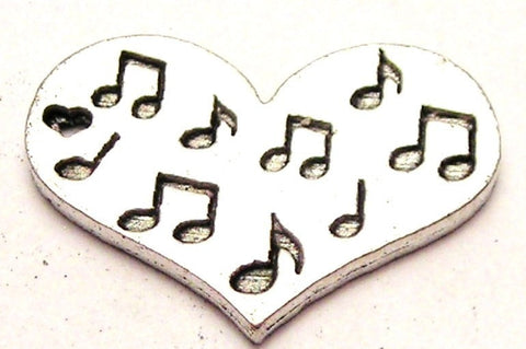 Music Notes All Over Genuine American Pewter Charm