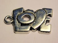 Love Pendant Genuine American Pewter Charm