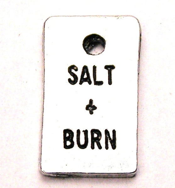 Salt And Burn Genuine American Pewter Charm