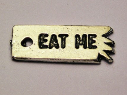 Eat Me With Bite Marks Genuine American Pewter Charm