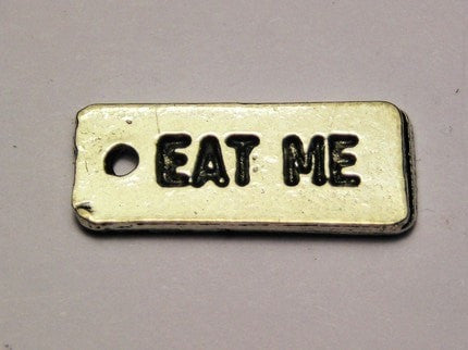 Eat Me Genuine American Pewter Charm