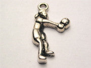 Volleyball Girl Genuine American Pewter Charm