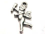 Cupid Angel With Arrow Genuine American Pewter Charm