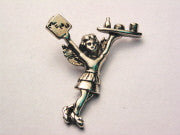 Waitress Angel Genuine American Pewter Charm