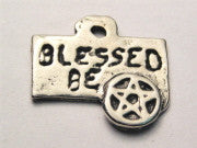 Wicca Pagan Blessed Be Genuine American Pewter Charm