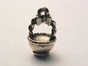 Easter Basket Genuine American Pewter Charm