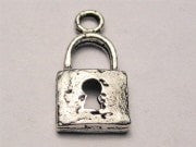 Lock Genuine American Pewter Charm