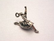 Dancing Ballerina Style 1 Genuine American Pewter Charm